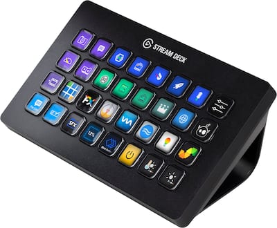 Elgato Stream Deck XL Wired Keypad with Back Lighting Black Elgato Stream Deck XL Wired Keypad with Back Lighting Black