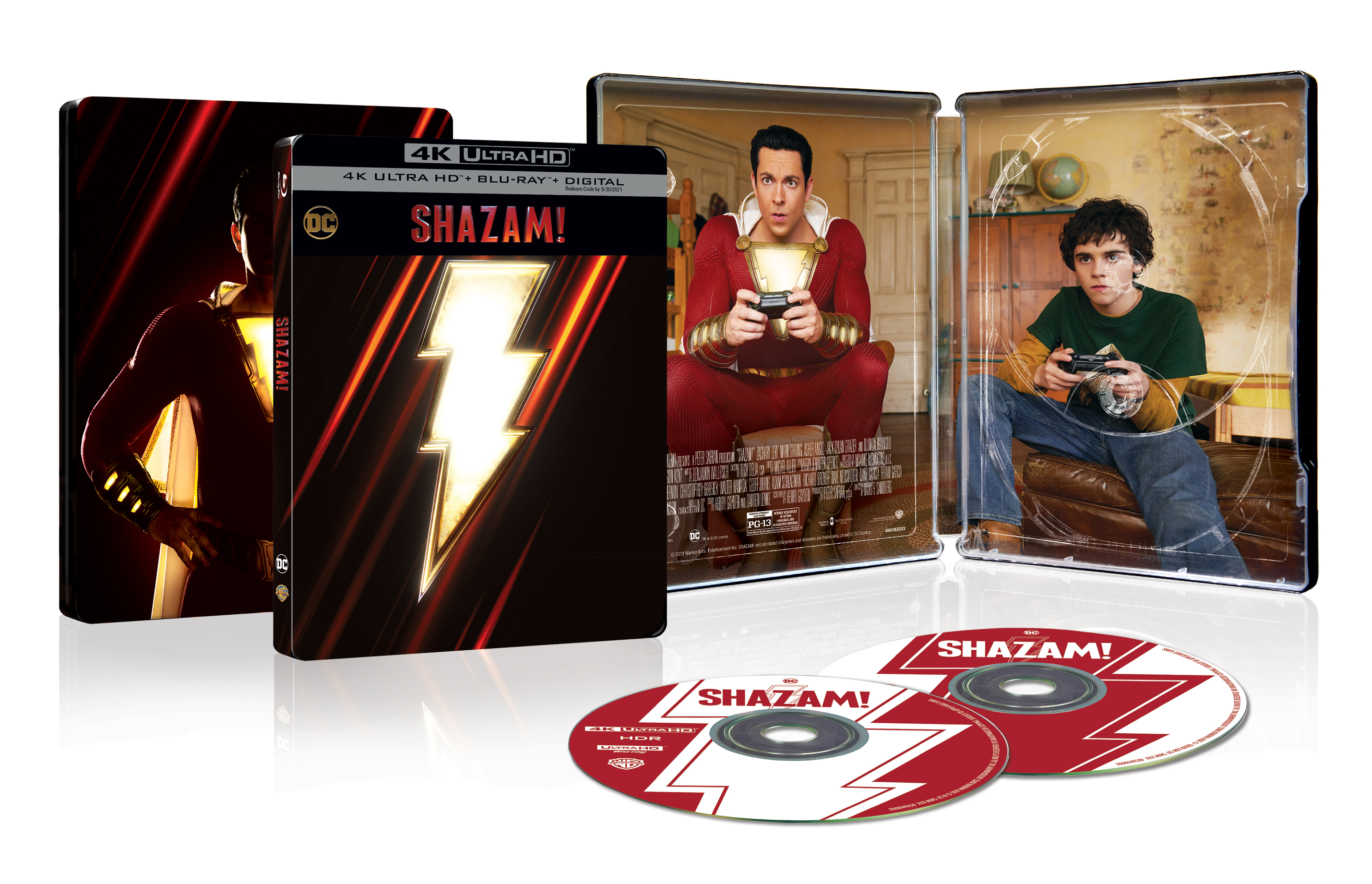 Shazam! [SteelBook] [4K Ultra HD Blu-ray/Blu-ray] [Only @ Best Buy] [2019]