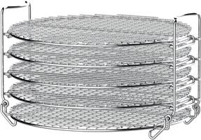 Foodi Dehydrator Stand for Select Ninja Air Fryers - Stainless Steel - Angle_Zoom