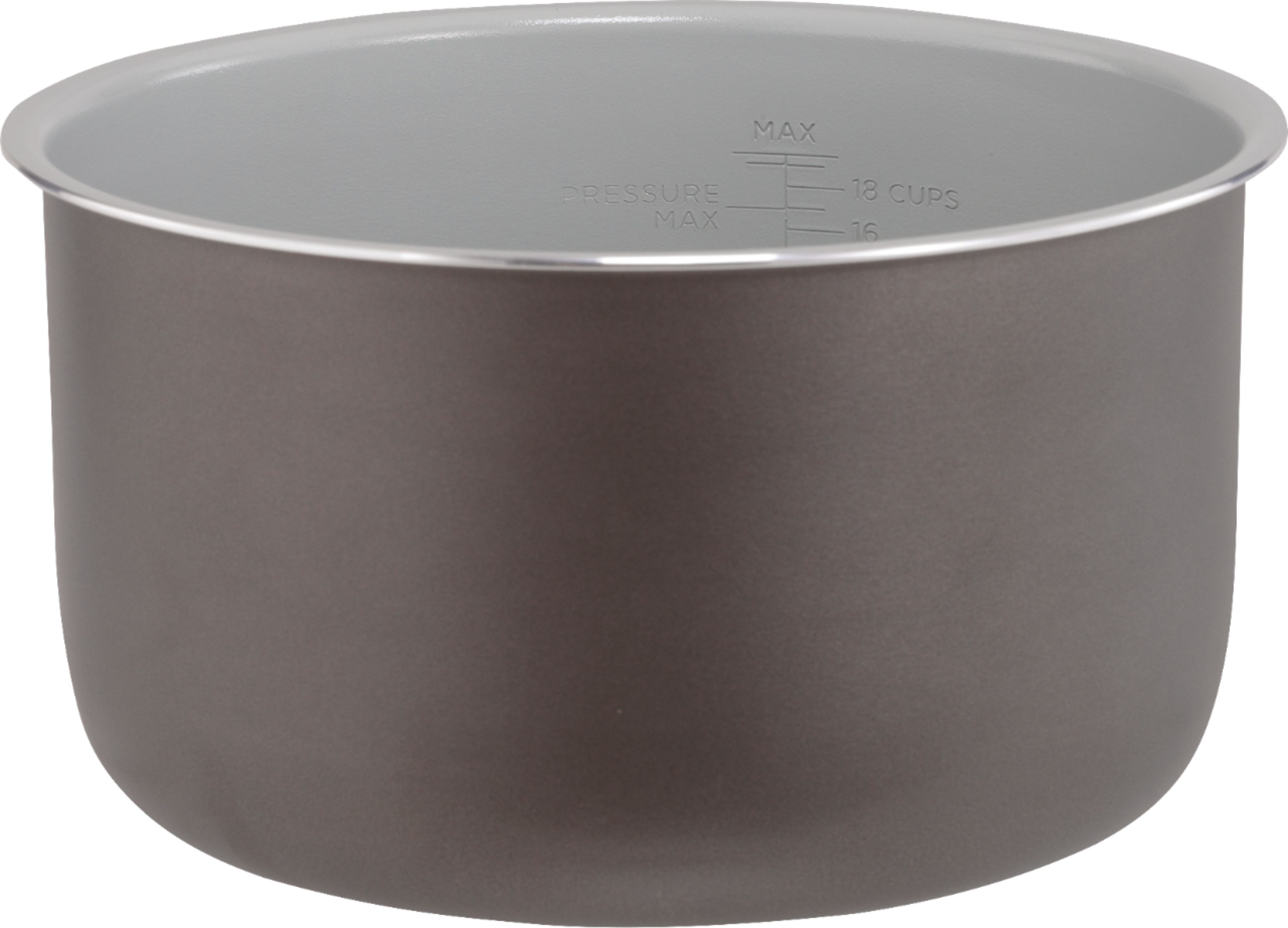 Angle View: Ninja - Foodi 6.5-Quart Ceramic-Coated Inner Pot - Gray