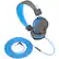 Front. JLab - Neon On-Ear Headphones - Blue/Graphite.