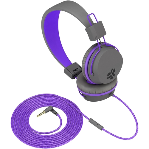 JLab Audio - Neon On-Ear Headphones - Violet/Graphite