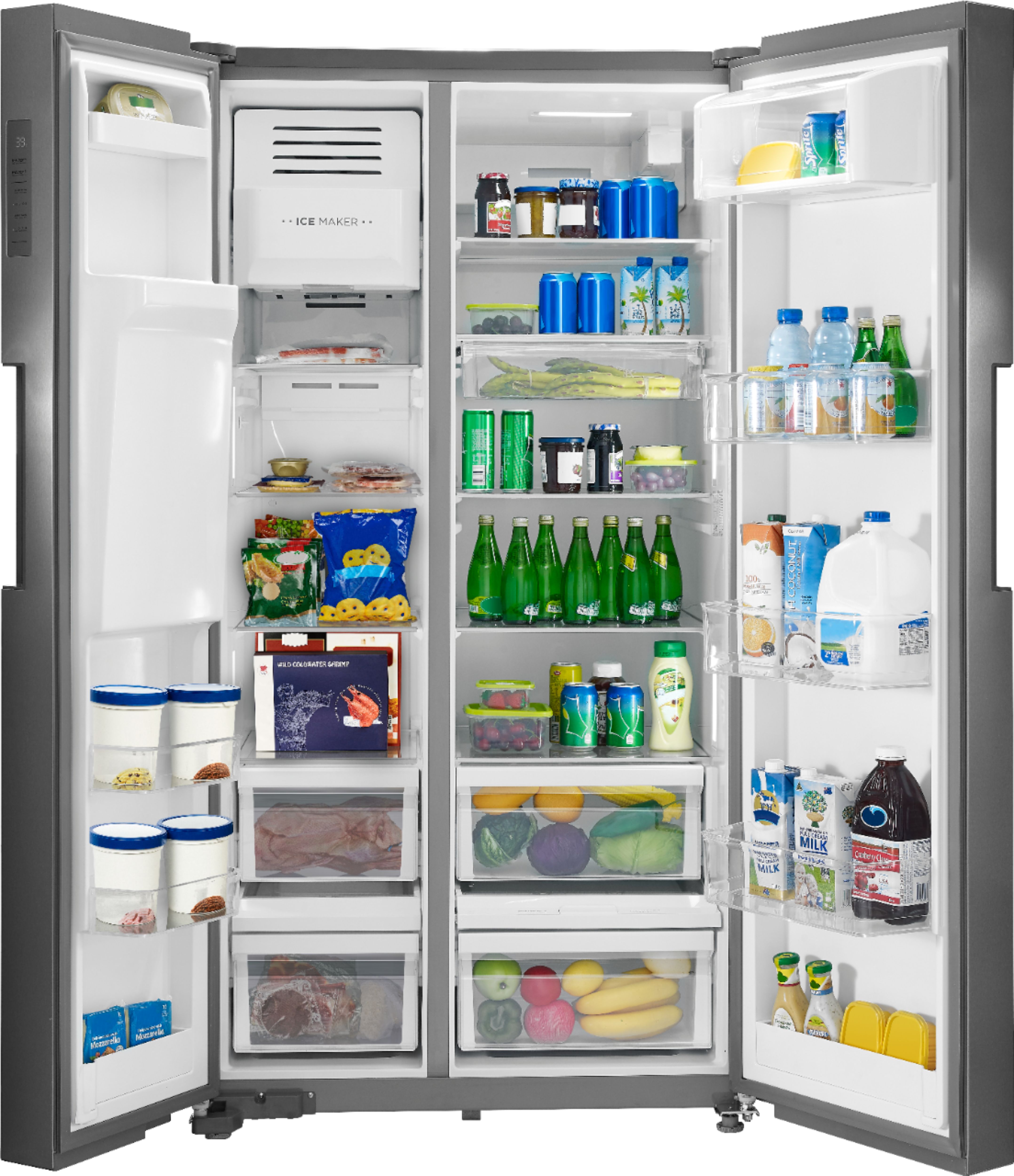 Best Buy: Insignia™ 26.1 Cu. Ft. Side-by-Side Refrigerator 