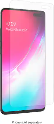 Angle. ZAGG - InvisibleShield Ultra Clear Screen Protector for Samsung Galaxy S10 5G - Clear.