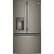 Front. GE - 22.2 Cu. Ft. French Door Counter-Depth Refrigerator.