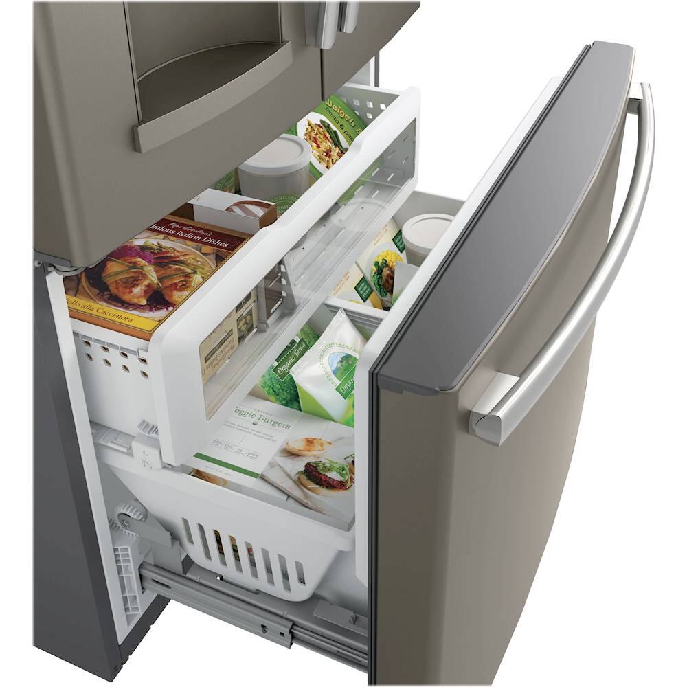 Alt View 13. GE - 22.2 Cu. Ft. French Door Counter-Depth Refrigerator.
