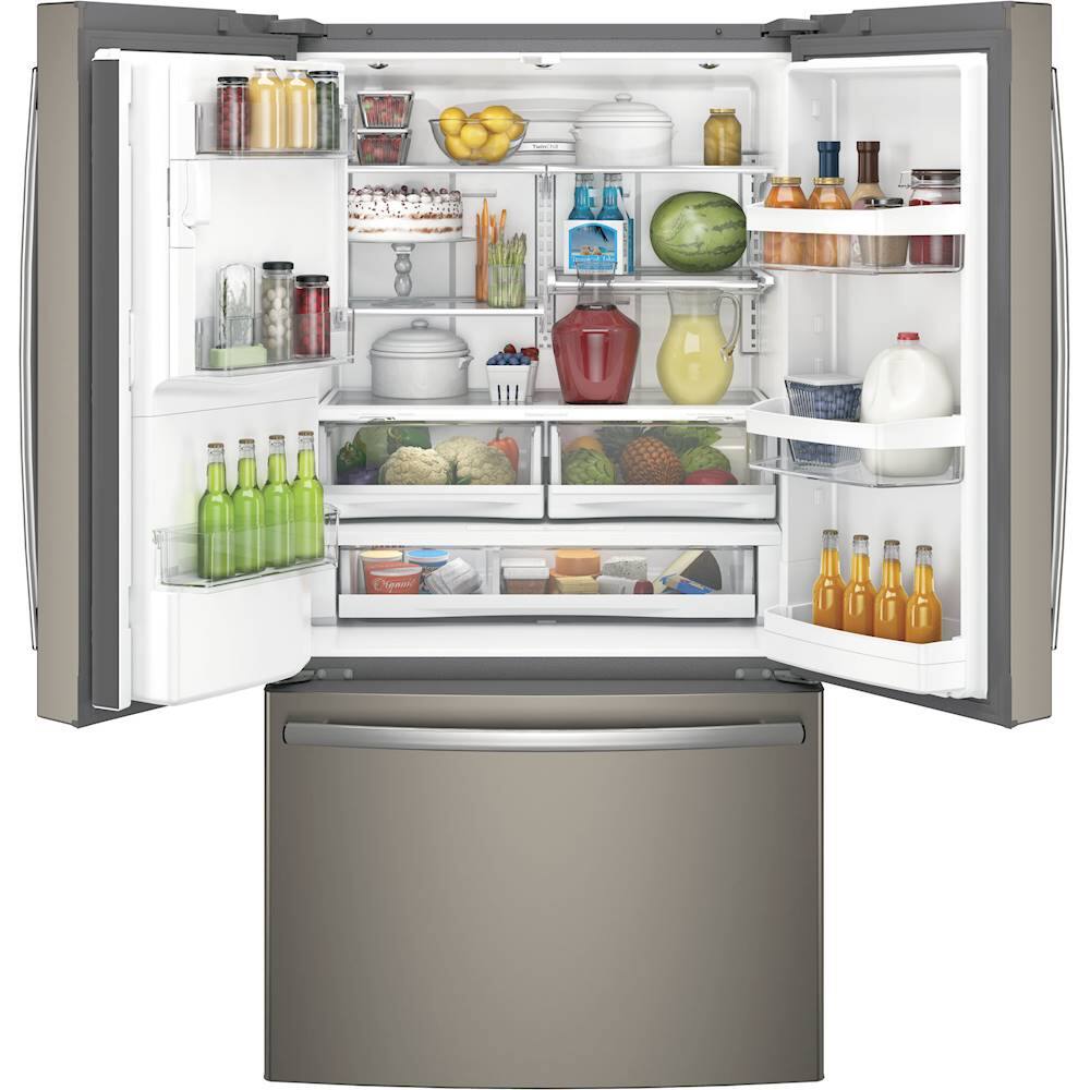 Alt View 1. GE - 22.2 Cu. Ft. French Door Counter-Depth Refrigerator.