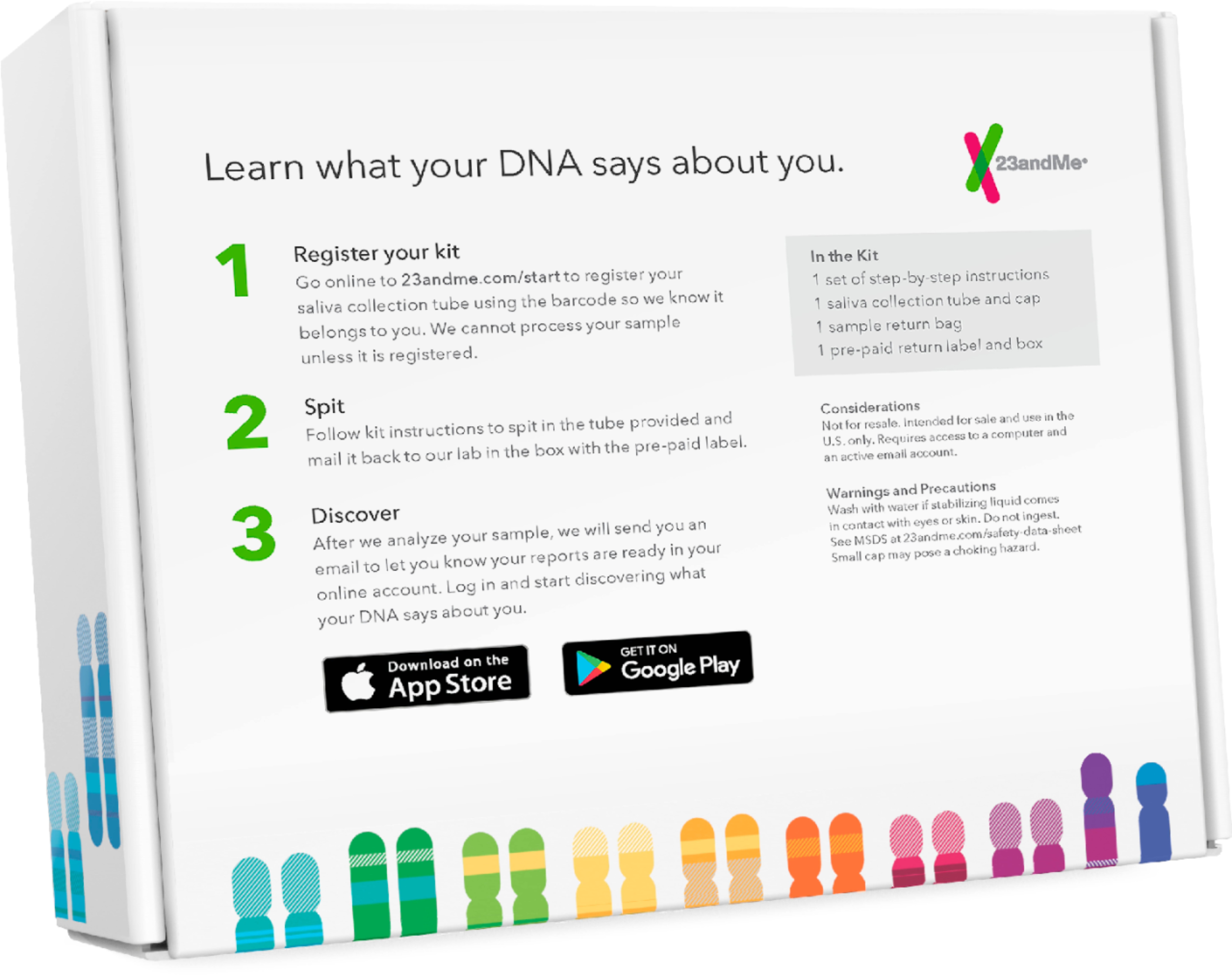  23andMe Health + Ancestry Service: Personal Genetic DNA Test  Including Health Predispositions, Carrier Status, Wellness, and Trait  Reports (Before You Buy See Important Test Info Below) : Health & Household