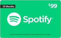Spotify - $99 Annual Card - Front_Zoom
