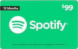 Spotify - $99 Annual Card - Front_Zoom
