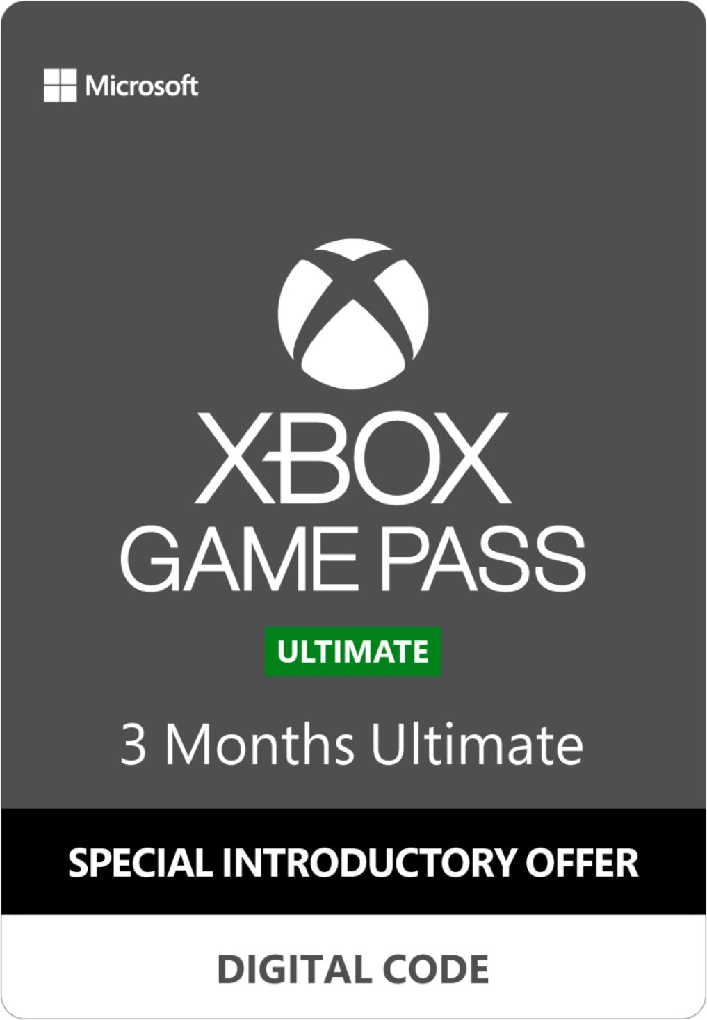 xbox 3 month ultimate game pass digital download