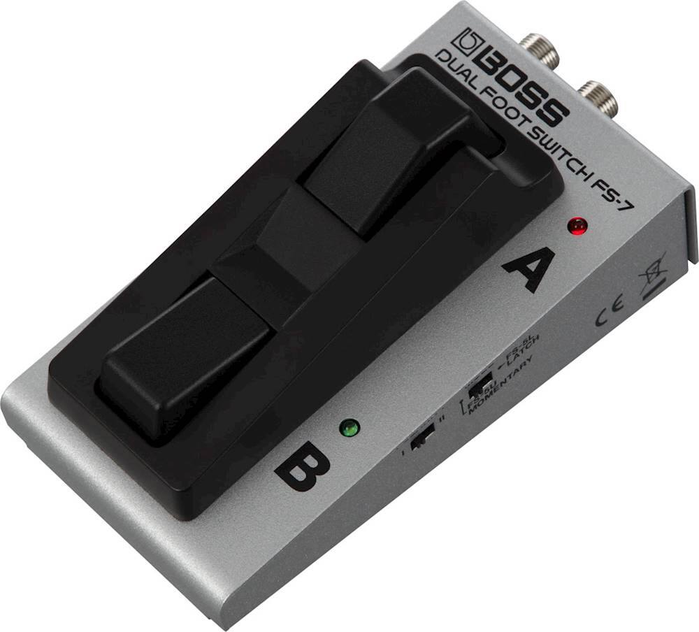 Angle. BOSS Audio - Dual Footswitch - Silver.