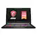 Front. MSI - 17.3" Gaming Laptop - Intel Core i9 - 32GB Memory - NVIDIA GeForce RTX 2080 - 1TB Solid State Drive - Aluminum Black.