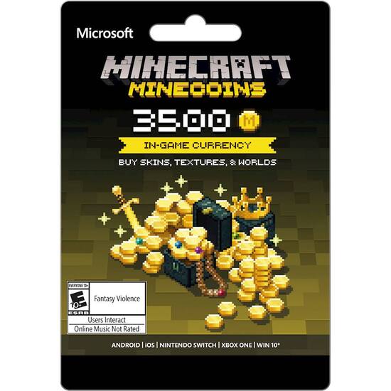 Minecoins 3 500 Coin In Game Currency Card Microsoft Minecraft 3500 Coins Best Buy Minecoins 3 500 Coin In Game Currency Card Microsoft Minecraft 3500 Coins Best Buy
