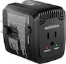 Insignia™ - All-in-One Travel Adapter and Converter with 2 USB Ports - Black