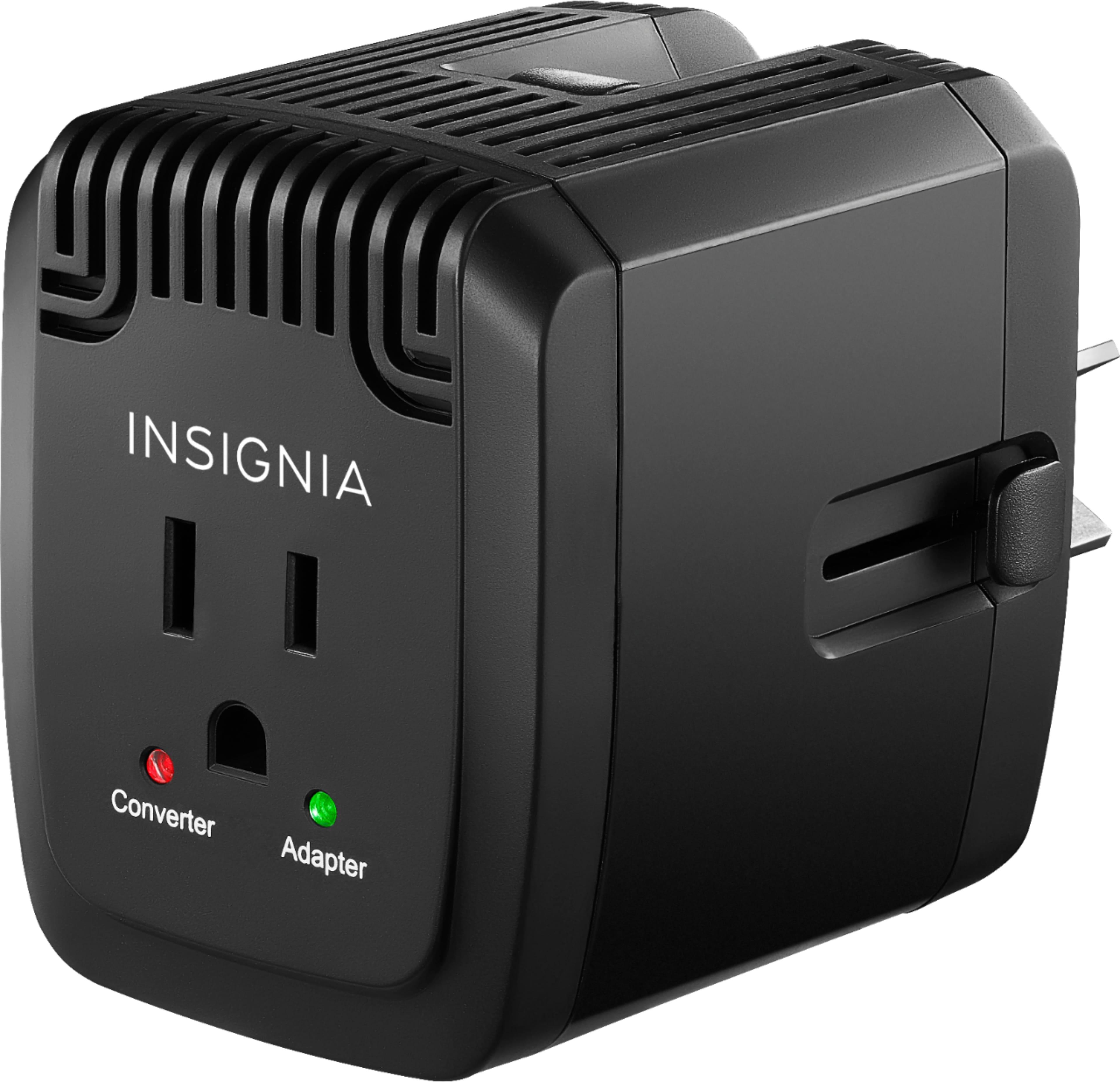 Alt View 1. Insignia™ - All-in-One Travel Adapter and Converter with 2 USB Ports - Black.