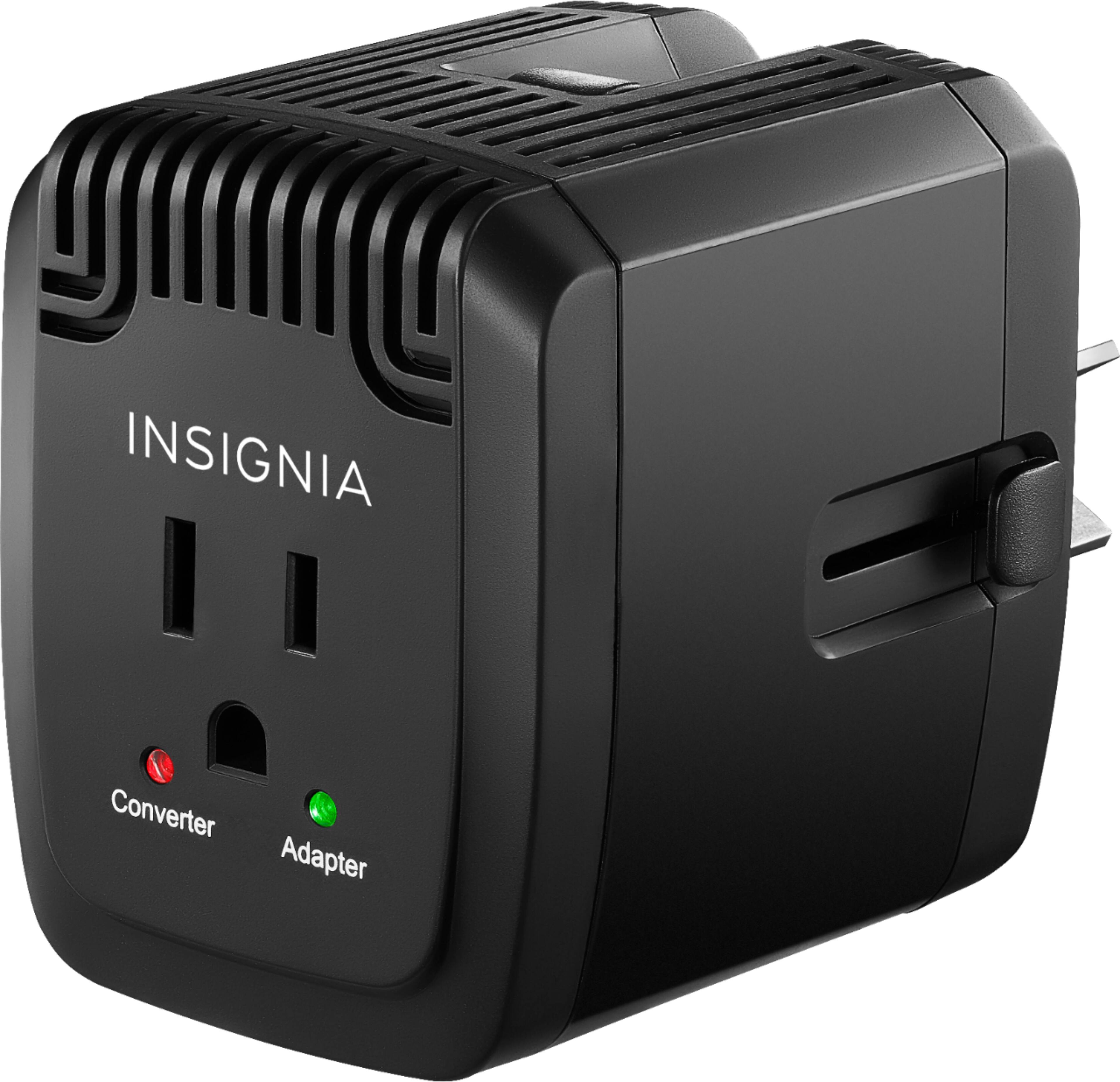 Alt View 1. Insignia™ - All-in-One Travel Adapter and Converter with 2 USB Ports - Black.