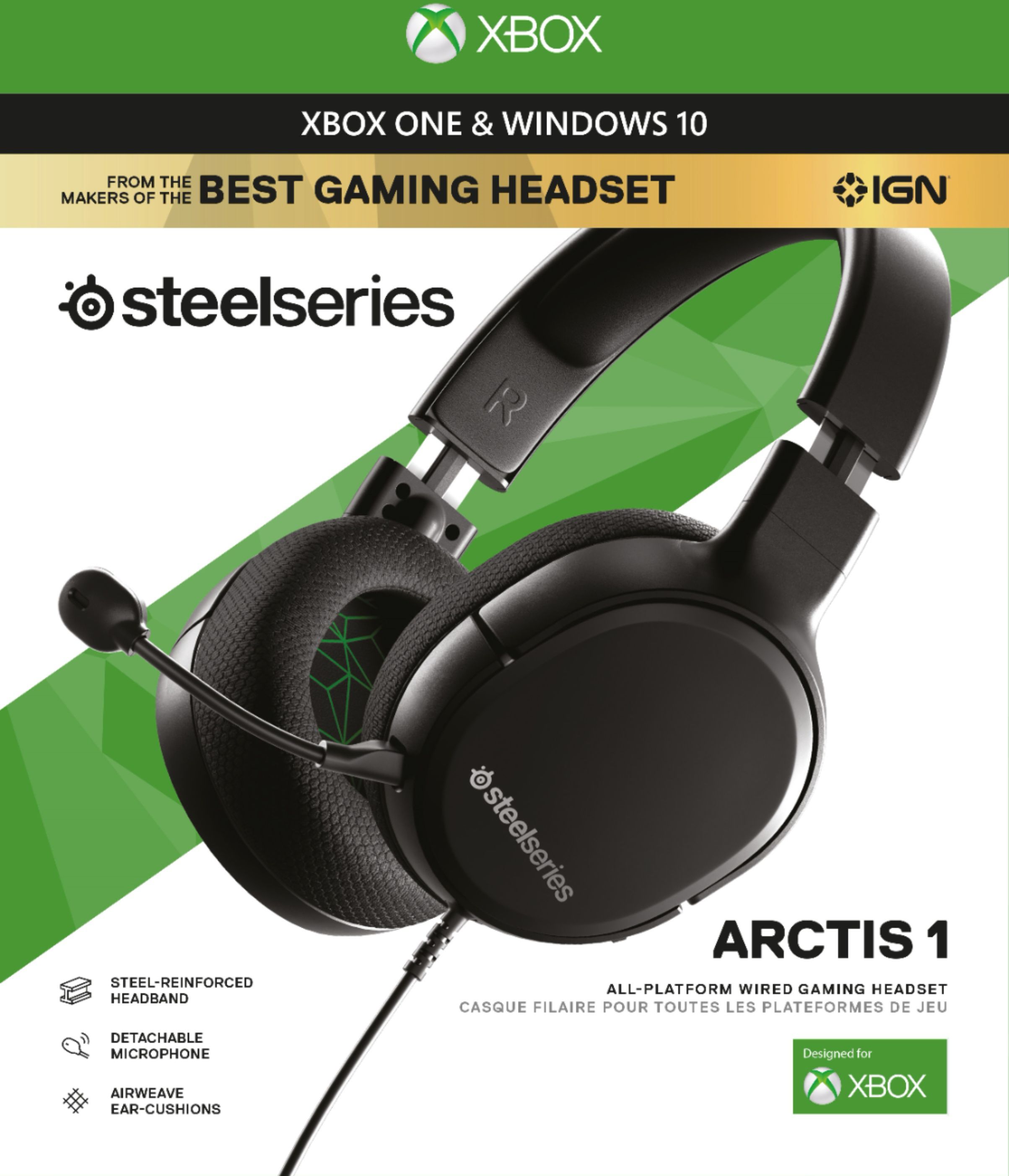 ankel kage Citron Best Buy: SteelSeries Arctis 1 Wired Gaming Headset for Xbox X|S, and Xbox  One Black 61429