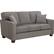 Angle. OSP Home Furnishings - Russel 3 Seater Fabric Sofa - Taupe.
