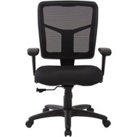 WorkSmart - SPX Series 5-Pointed Star Fabric Office Chair - Black - Front_Zoom