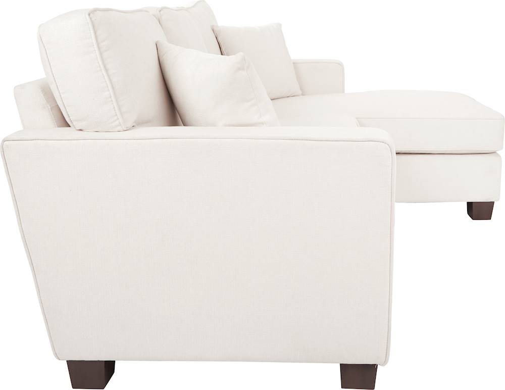 Alt View Zoom 12. OSP Home Furnishings - Russell L-Shape Sectional Sofa - White.