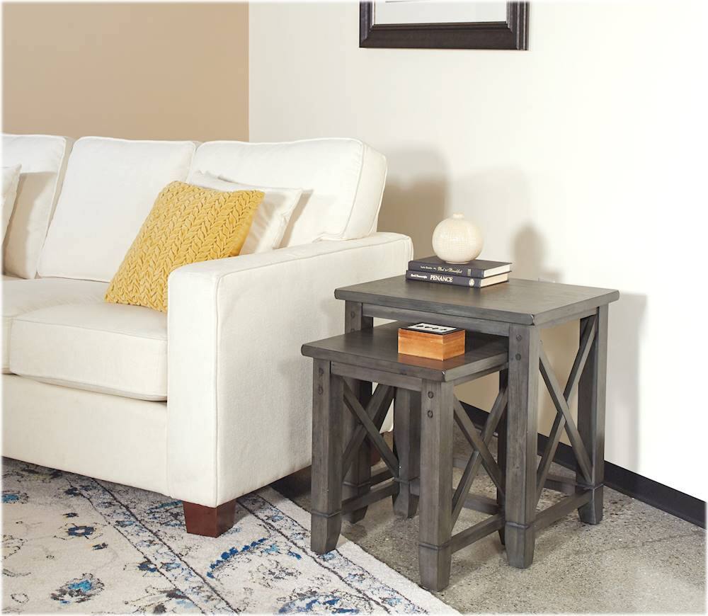 Alt View 15. OSP Home Furnishings - Russell L-Shape Sectional Sofa - White.