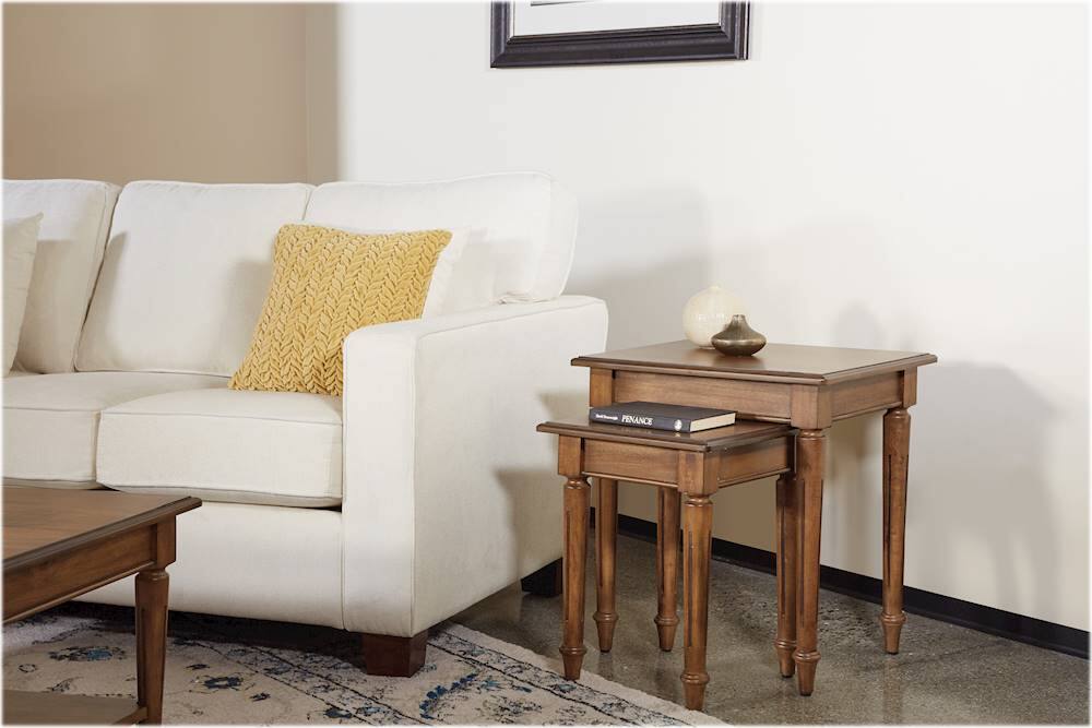 Alt View Zoom 17. OSP Home Furnishings - Russell L-Shape Sectional Sofa - White.