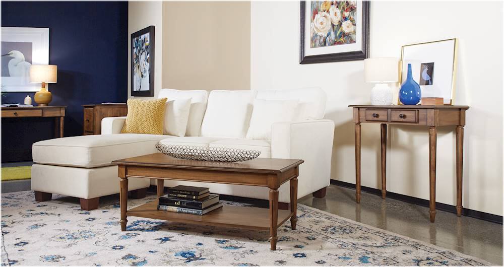 Alt View Zoom 20. OSP Home Furnishings - Russell L-Shape Sectional Sofa - White.