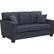 Angle. OSP Home Furnishings - Russel 3 Seater Fabric Sofa - Navy.