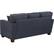 Alt View 11. OSP Home Furnishings - Russel 3 Seater Fabric Sofa - Navy.