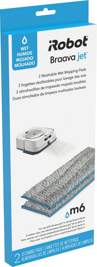  iRobot® Authentic Replacement Parts- Braava Jet® m Series  Washable Wet Mopping Pads, (2-Pack)