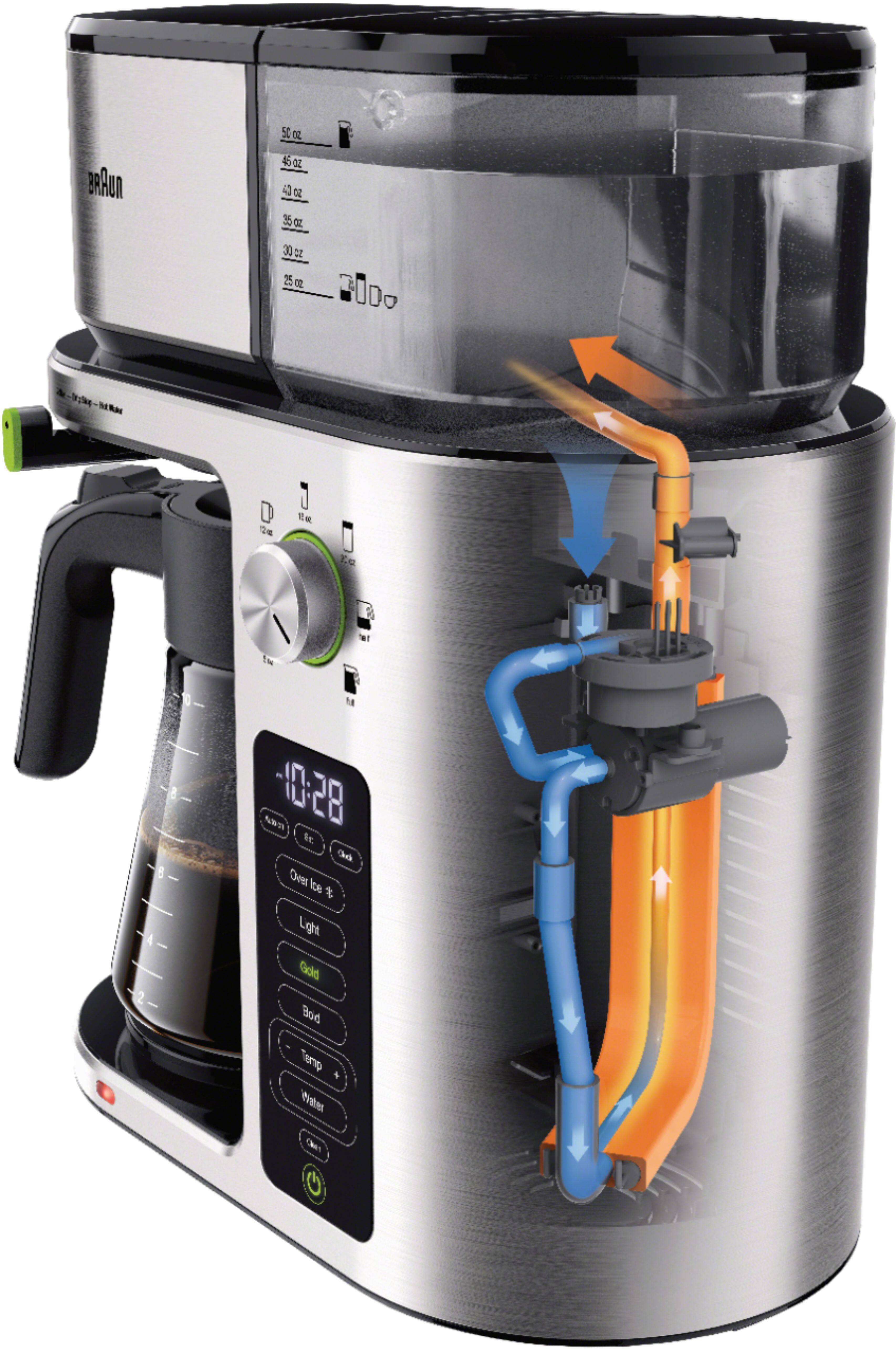 Alt View 14. Braun - MultiServe 10-Cup Coffee Maker - Stainless Steel.