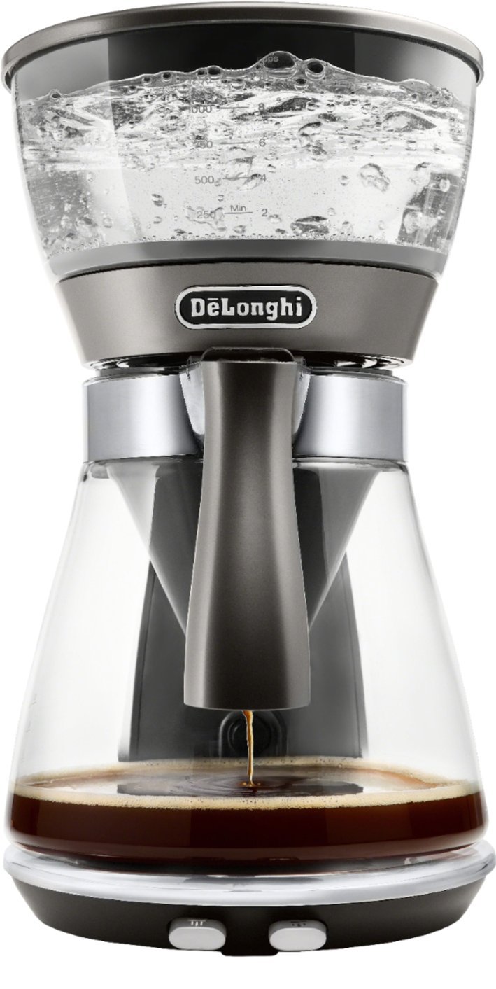 Zoom in on Front Zoom. De'Longhi - 8-Cup Coffee Maker - Silver Metallic.