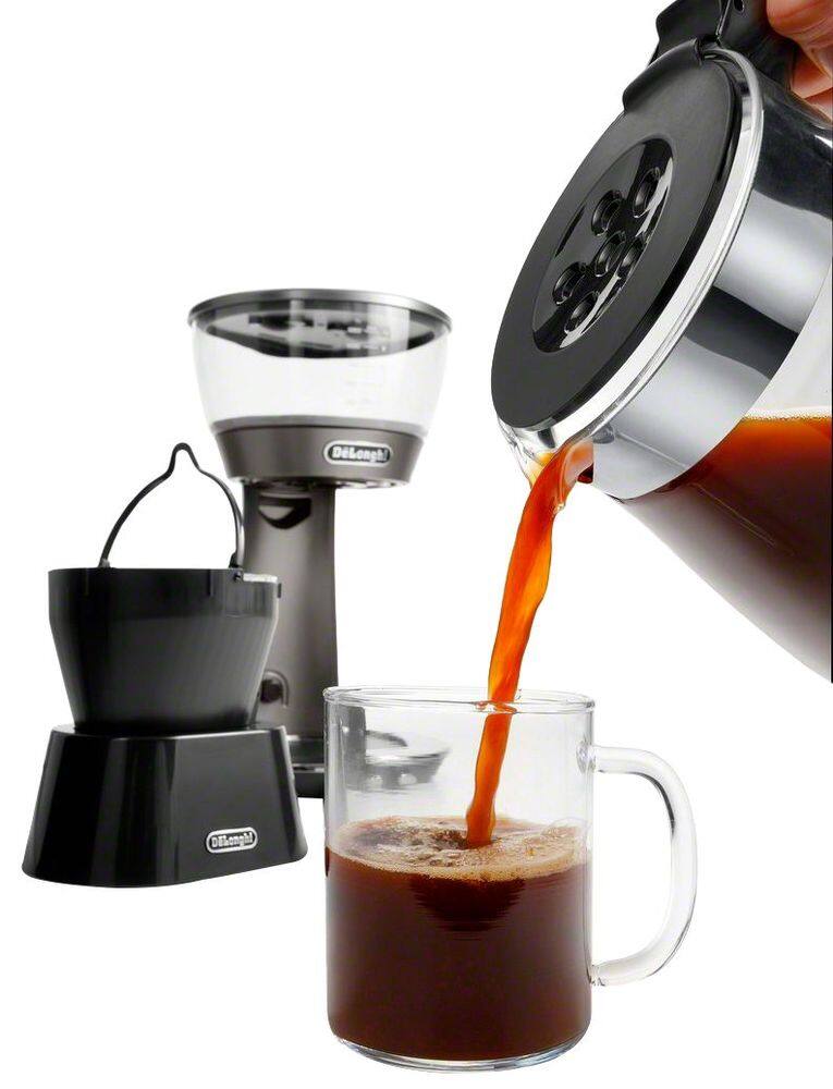 Alt View 13. De'Longhi - 8-Cup Coffee Maker - Silver Metallic.