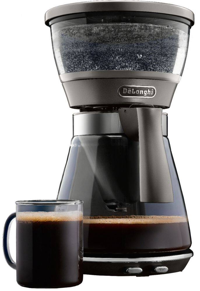 Alt View 22. De'Longhi - 8-Cup Coffee Maker - Silver Metallic.