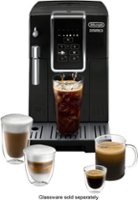 De'Longhi - DINAMICA Espresso Machine with 15 bars of pressure and Milk Frother - Black/Stainless - Front_Zoom