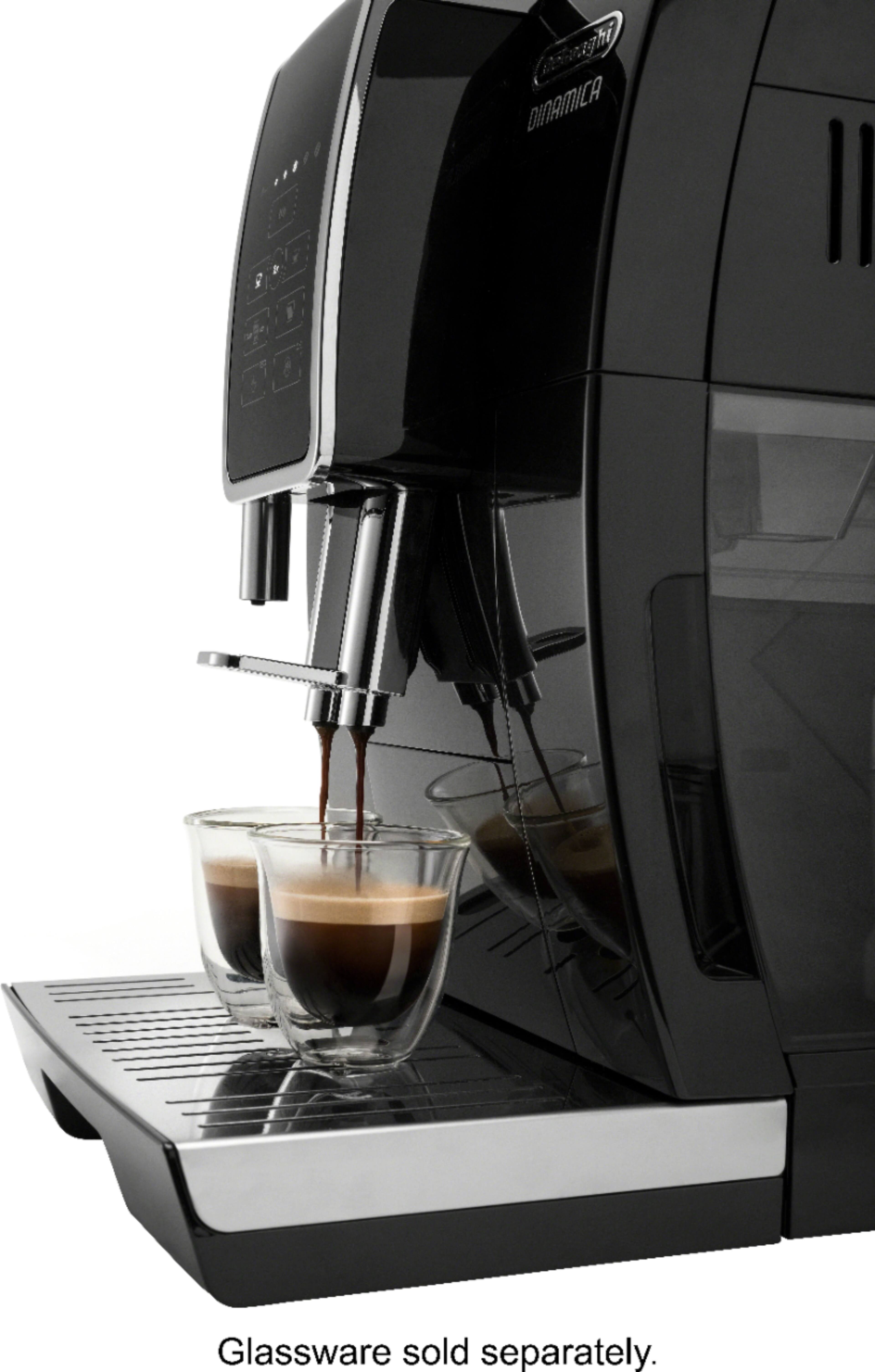 Alt View 11. De'Longhi - DINAMICA Espresso Machine with 15 bars of pressure and Milk Frother - Black/Stainless.