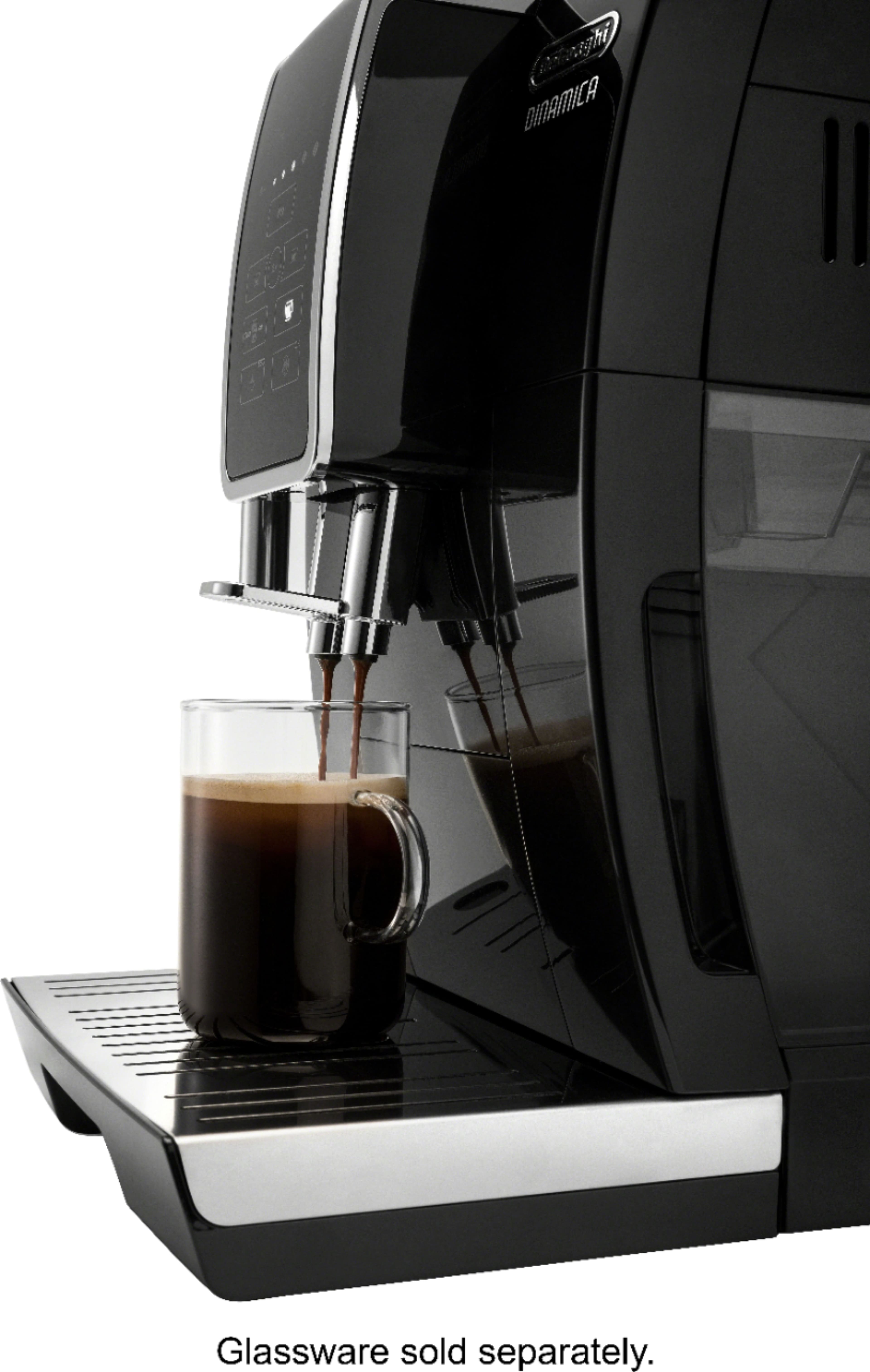 Alt View 13. De'Longhi - DINAMICA Espresso Machine with 15 bars of pressure and Milk Frother - Black/Stainless.