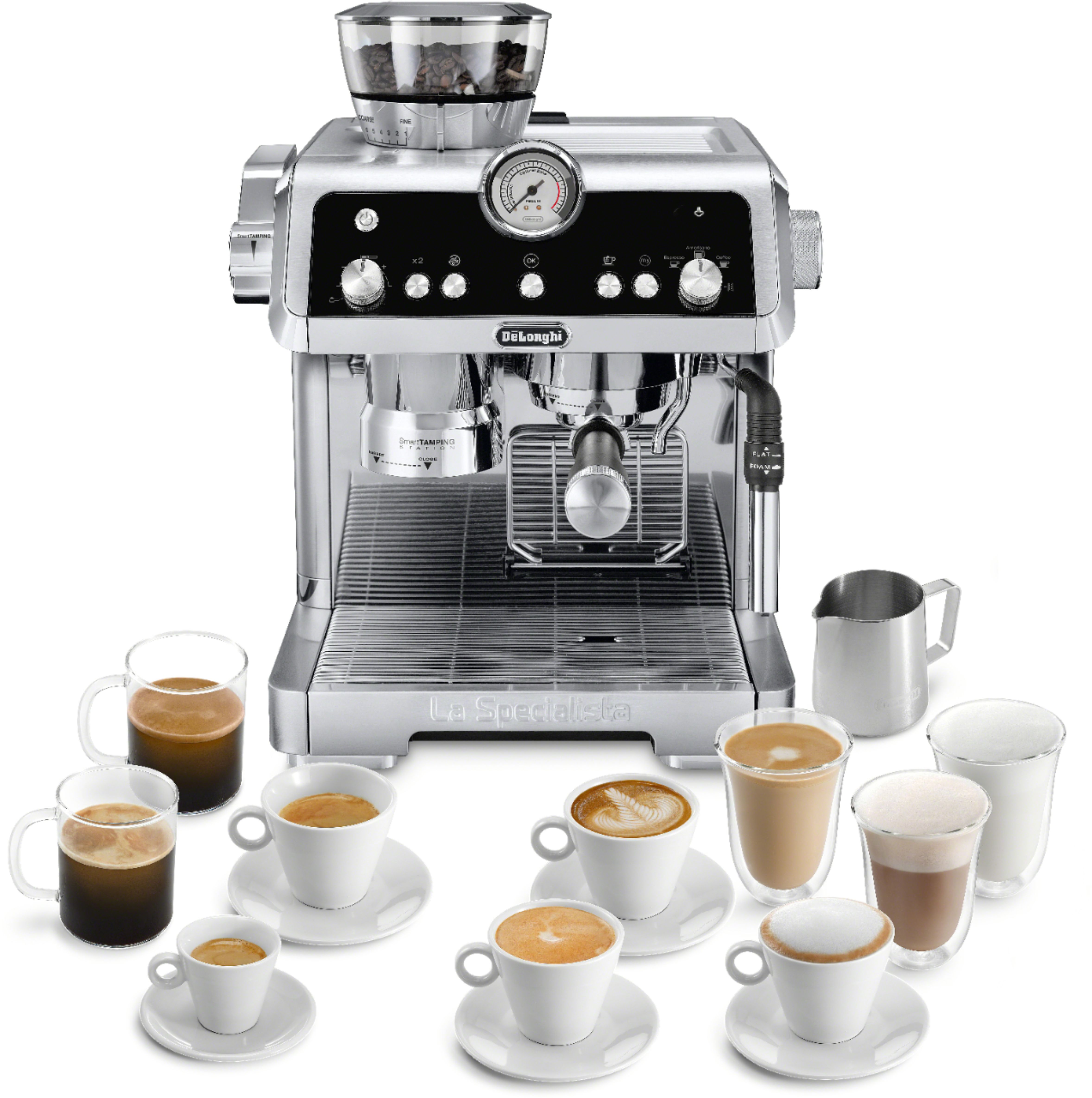 Best Buy: De'Longhi La Specialista Espresso Machine with 19 bars of  pressure and Milk Frother Stainless Steel EC9335M