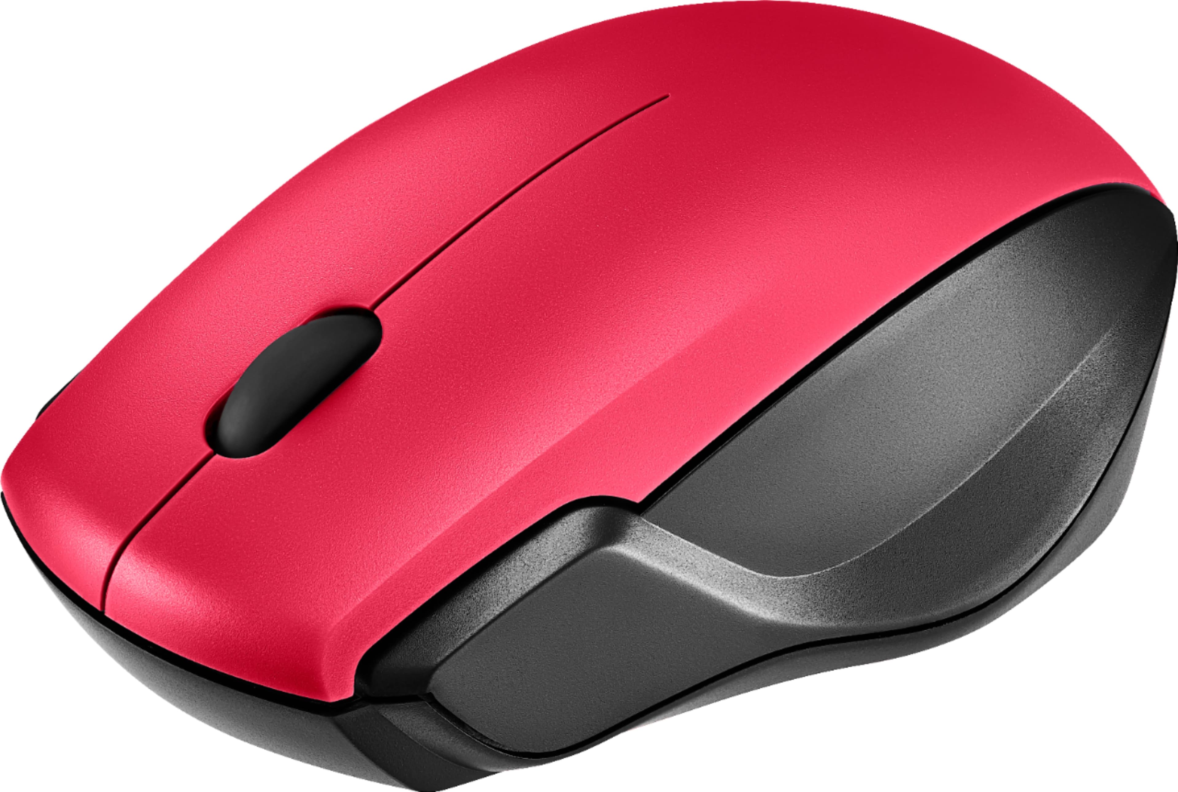 Alt View 12. Insignia™ - Wireless Optical Mouse - Black/Red.
