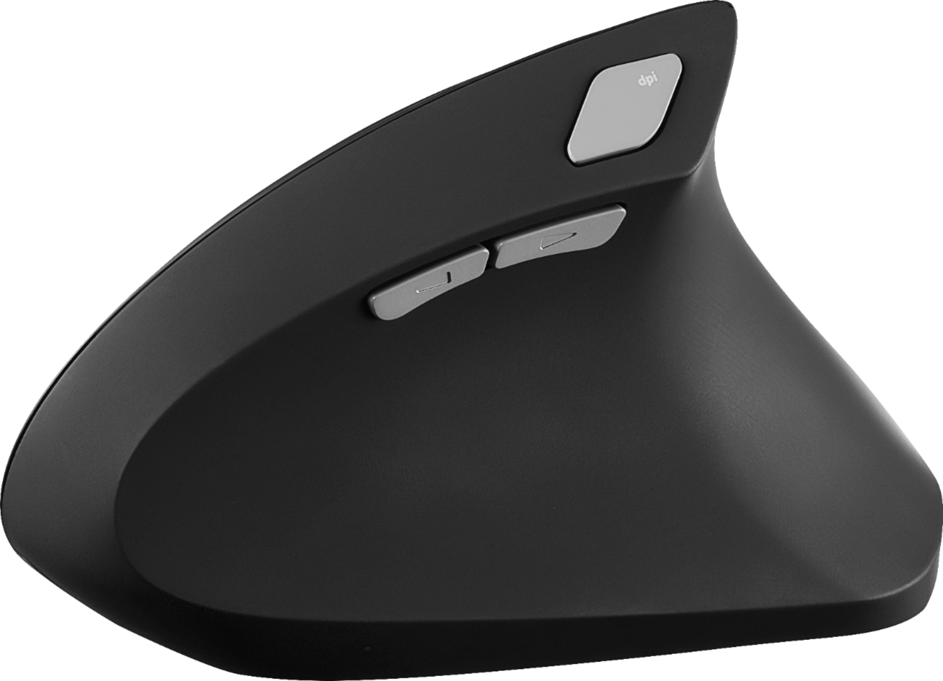 Alt View 12. Insignia™ - Vertical Ergonomic Wireless Optical Mouse - Black.