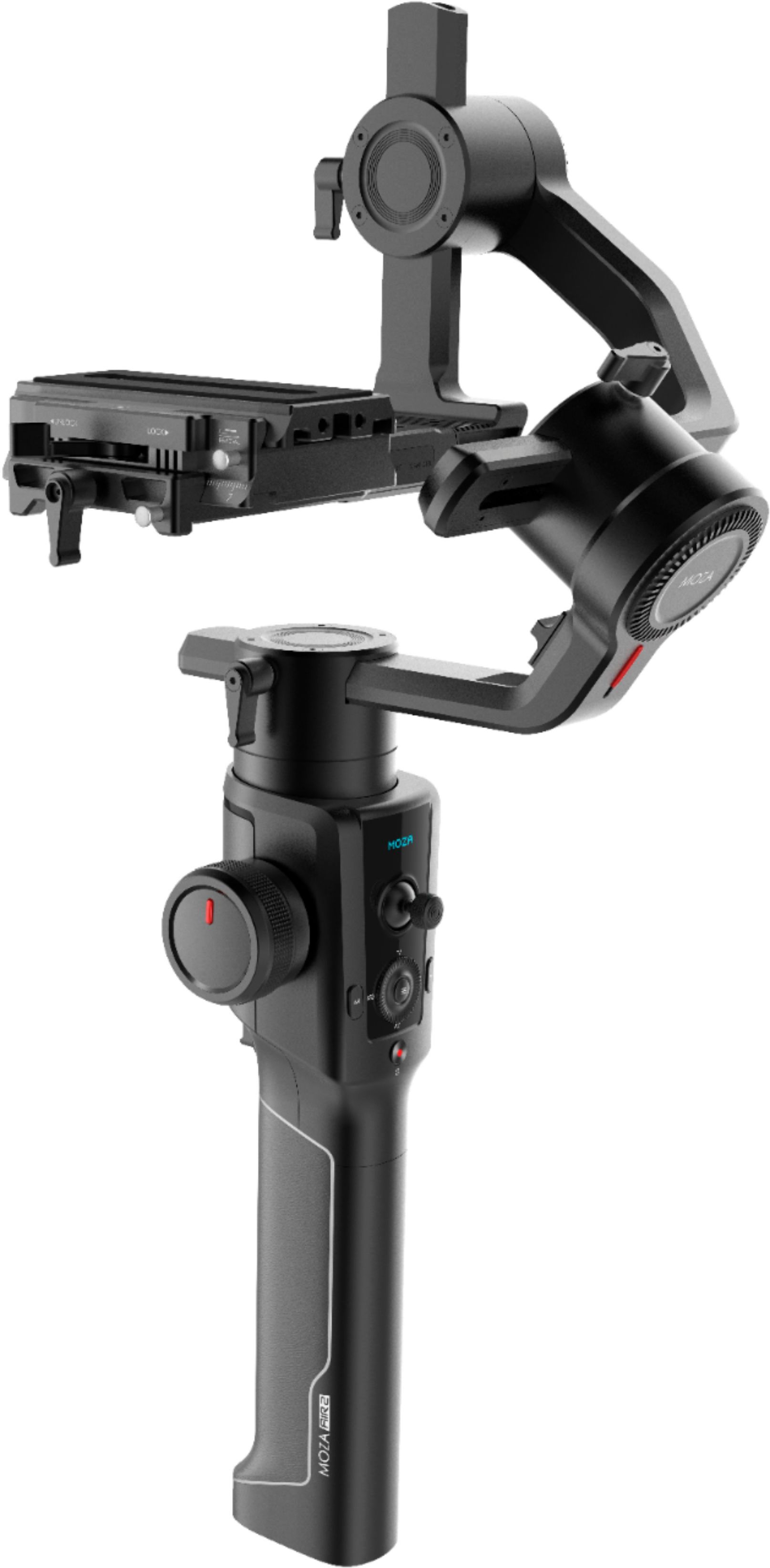 Left View: Moza - Air 2 3-Axis Handheld Gimbal Stabilizer for DSLR and Mirrorless Cameras