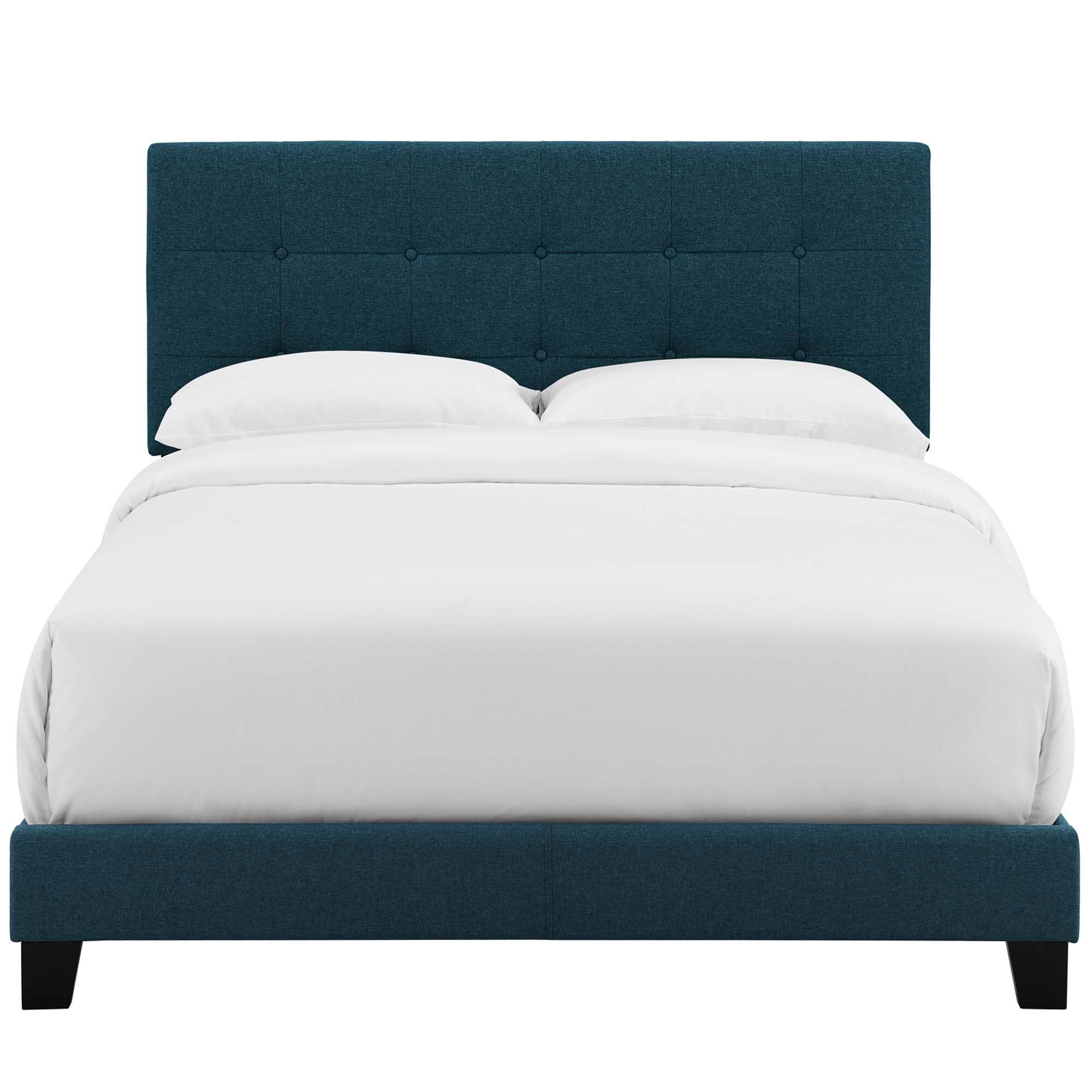 Alt View 2. Modway - Celine Channel Tufted Performance Velvet Full Bed - Blue.