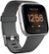 Angle Zoom. Fitbit - Versa Lite Edition Smartwatch - Silver with Charcoal Silicone Band.