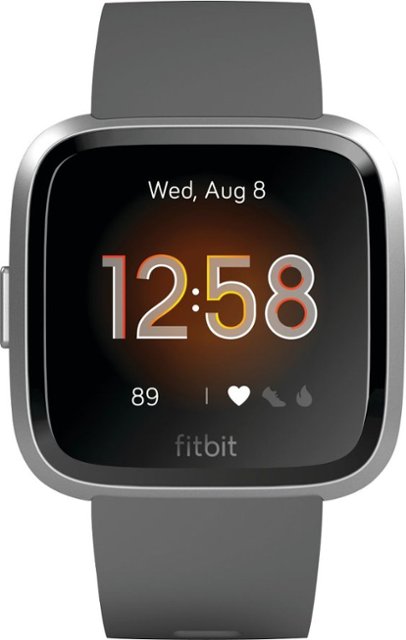 fitbit versa lite smartwatch with small & large band