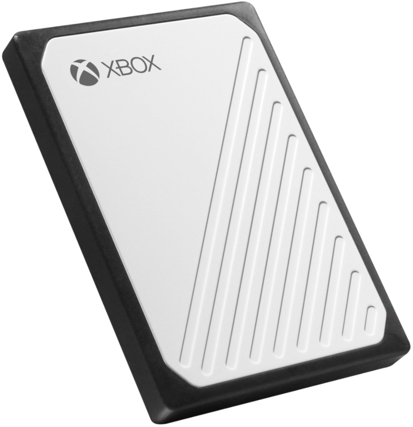 Angle View: WD - Game Drive for Xbox 1TB External USB 3.0 Portable SSD - White With Black Trim