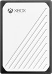 Front Zoom. WD - Gaming Drive Accelerated for Xbox One 500GB External USB 3.0 Portable Solid State Drive - White With Black Trim.