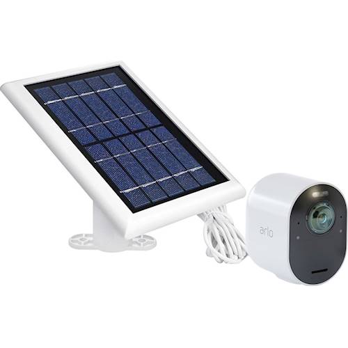 Wasserstein Solar Panel for Arlo Ultra 2 and Arlo Pro 4 Surveillance Cameras White