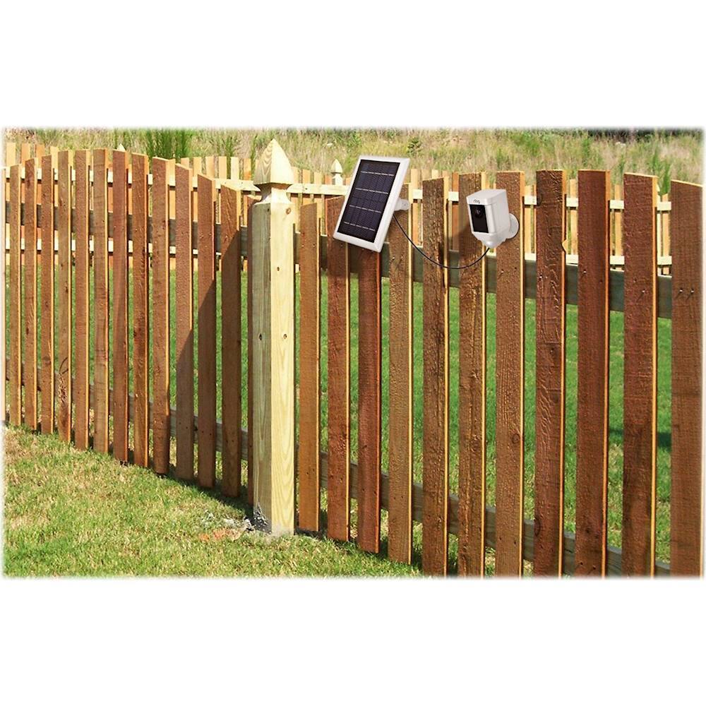 Alt View 19. Wasserstein - Solar Panel for Ring Spotlight and Ring Stick Up Surveillance Camera (2-Pack) - White.