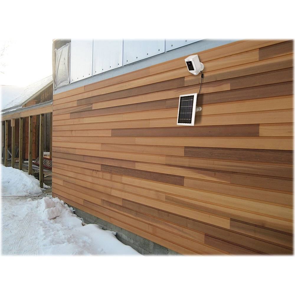 Alt View 20. Wasserstein - Solar Panel for Ring Spotlight and Ring Stick Up Surveillance Camera (2-Pack) - White.